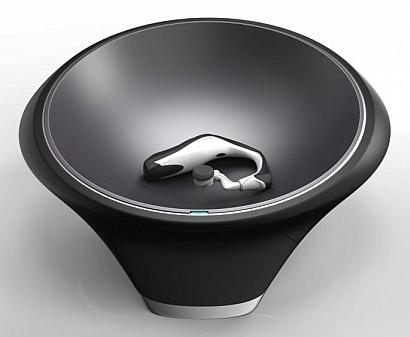 Based on magnetic resonance technology, Intel's smart wireless charging bowl will be capable of simultaneously charging multiple devices placed inside it without requiring exact alignment or placement.