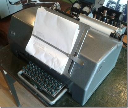 A 1930s Creed teleprinter.