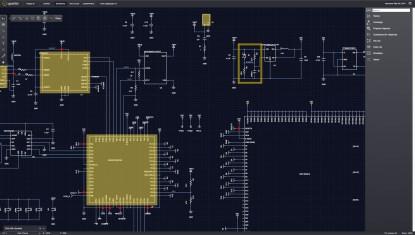 Schematic editor (Click here to see a larger image.)