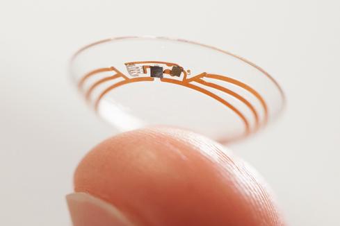 Smart contact lens Add tiny circuits to a contact lens, and you might be able to measure glucose levels in tears. Google is working on just such a contact lens to help with the management of diabetes. And that's just the beginning of the technology's potential medical applications.