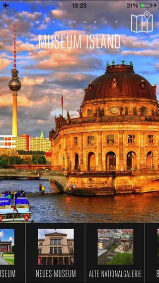 A Sense Of Berlin's Museum Island Complex A trip to Berlin's cultural epicenter, Museum Island, can be daunting, but this visitor's guide ($1.99) helps Apple device users navigate its five monster museums with offline maps, individual guides to each museum, practical information, and a history of the site. (Image: eTips)