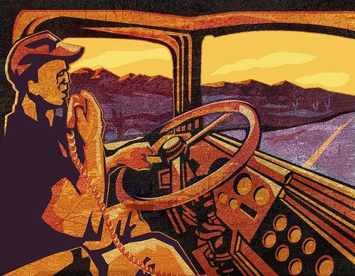 Truckers, once connected solely by CB radios, are now wirelessly hooked in to corporate offices, which monitor their vehicles, routes, performance, and loads. 