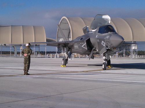 An F-35B aircraft at Eglin Air Force Base, Fla. (Source: U.S. Marine Corps/ Wikipedia) 