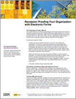 White Paper: Recession Proofing Your Organization with Electronic Forms