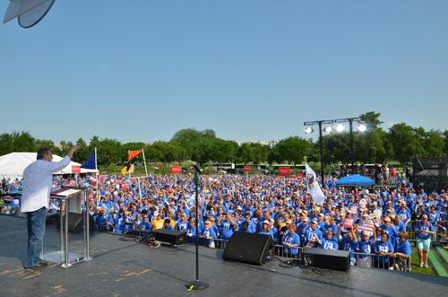 Protest in Washington drew a big crowd.