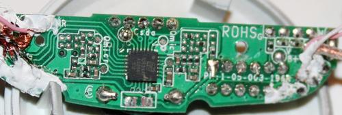 That's the AS3501 in a 4mm X 4mm package in the middle of the circuit board.