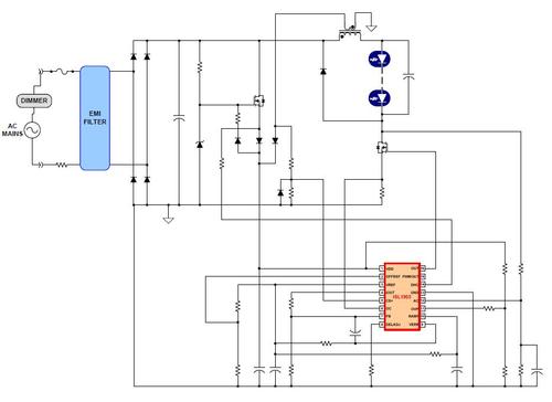 A conventional off-line switcher using a buck topology