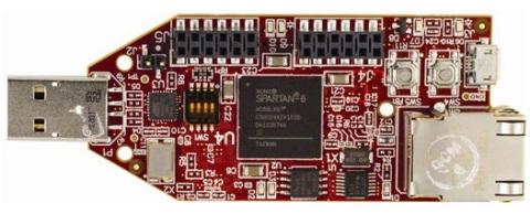 The Avnet Spartan-6 LX9 FPGA MicroBoard.