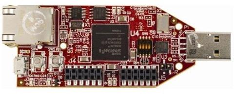 The Avnet Spartan-6 LX9 FPGA MicroBoard.