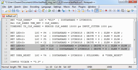 The modified UCF file.