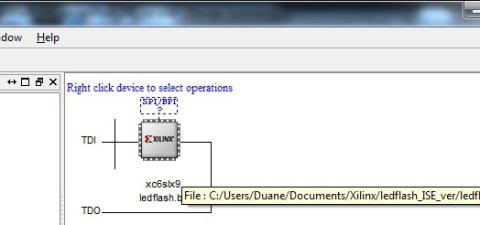 Loading the FPGA -- Loading the configuration.