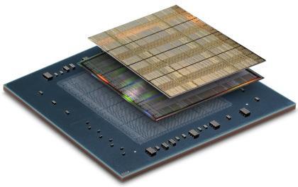 The Virtex-7 2000T has four FPGA dice in the same package.