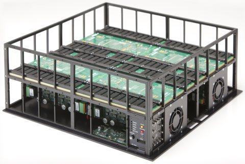 A HAPS-70 S48 ASIC prototyping system featuring Virtex-7 2000T All Programmable 3D ICs.