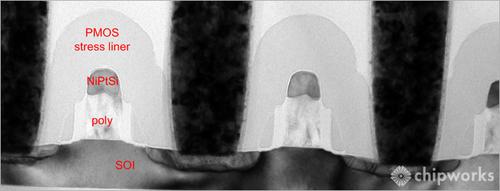 IBM Power6 65 nm PMOS Transistor