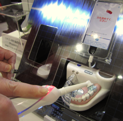 Smart toothbrush talking to your smartphone