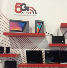 5G WiFi showcased at Broadcom's booth