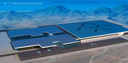 Blueprint of Faraday Future's $1 billion plant (Source: Faraday Future)